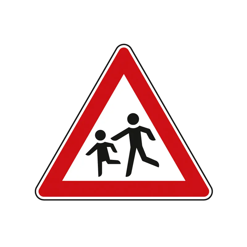 Verkehrszeichen StVO - Dreieckiges Verkehrsschild Kinder