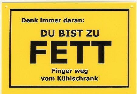 Schild als Postkarte Denk immer daran