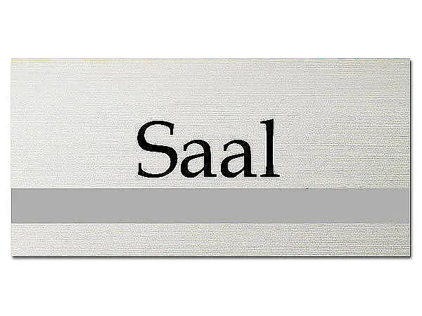 Türschild - Saal - ClassicLine - Größe: 200 x 100 mm