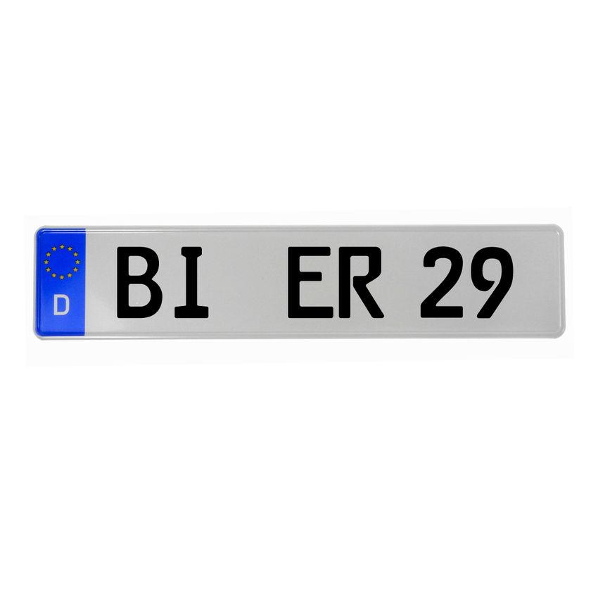 kennzeichen auto format Format  Kennzeichen für Fahrradträger eBay im deutschen  S3456