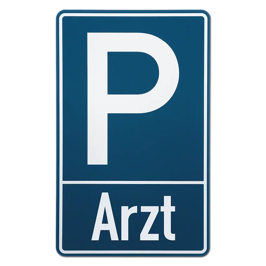 Parkplatzschild | Arzt