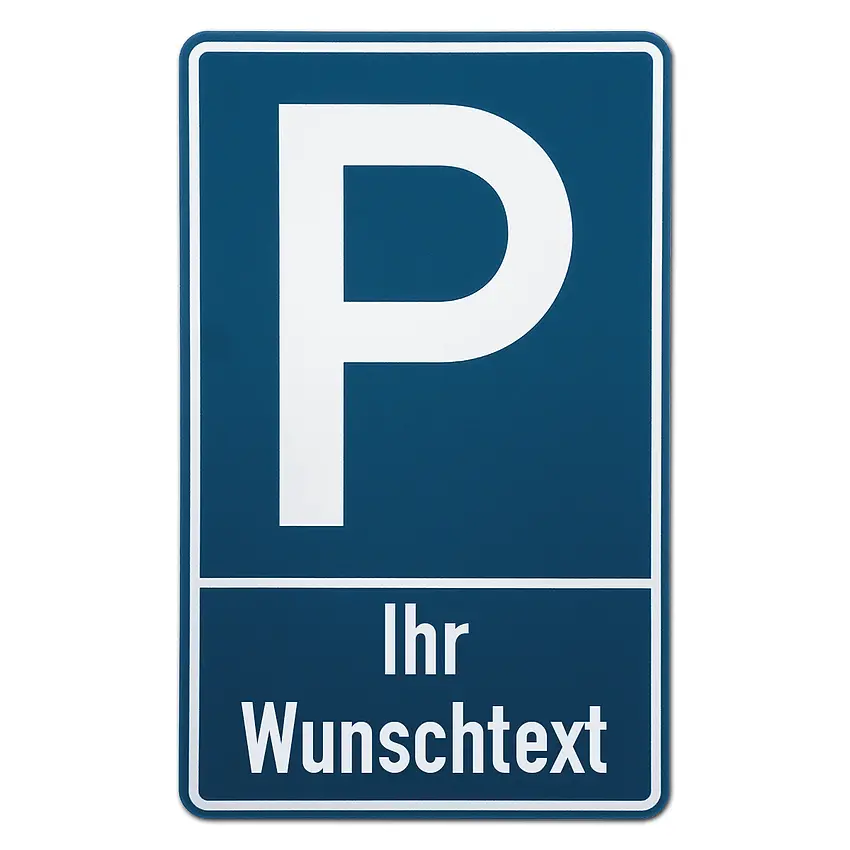 Parkplatzschild | mit Wunschtext