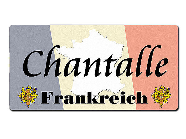 Lnder - Nummernschild im Format 30x15 cm - Frankreich