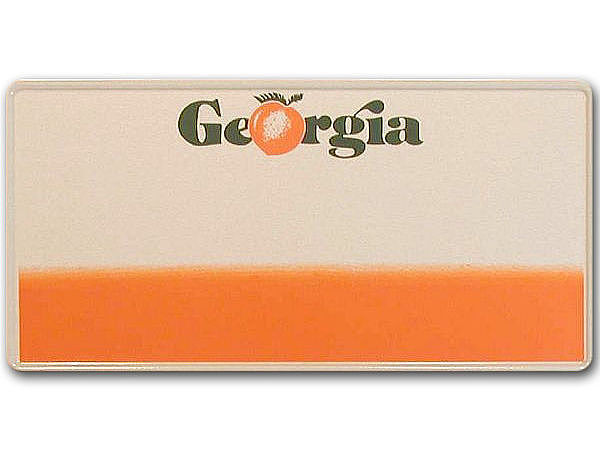 Georgia - Plate mit Wunschtext Folienschrift