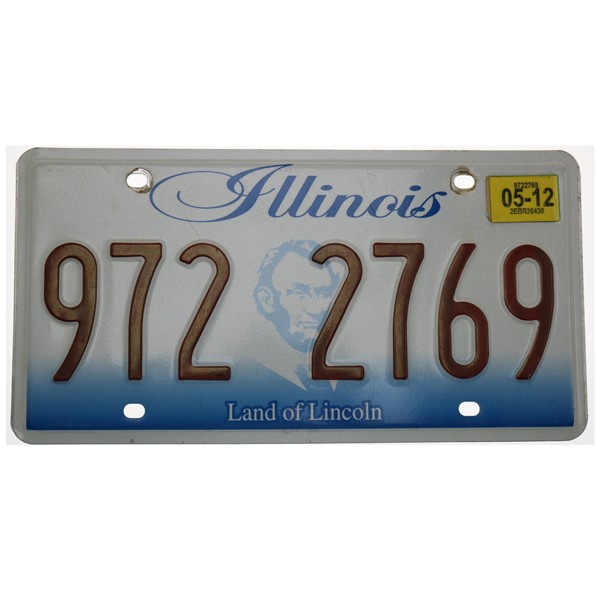 US-Nummernschild Illinois neu und original