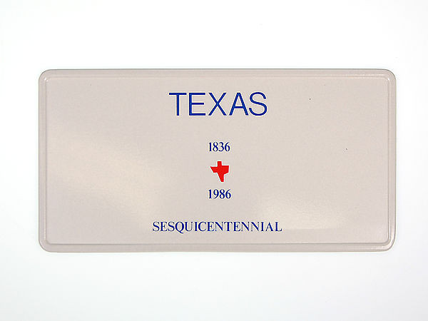 Texas Plate - mit Wunschtext in Folienschrift