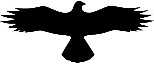 Hinweisschild »Symbol -Bussard-«