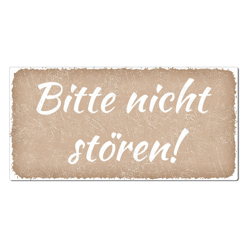 Bitte nicht stören! - Vintage Schild 200 x 100 mm ...