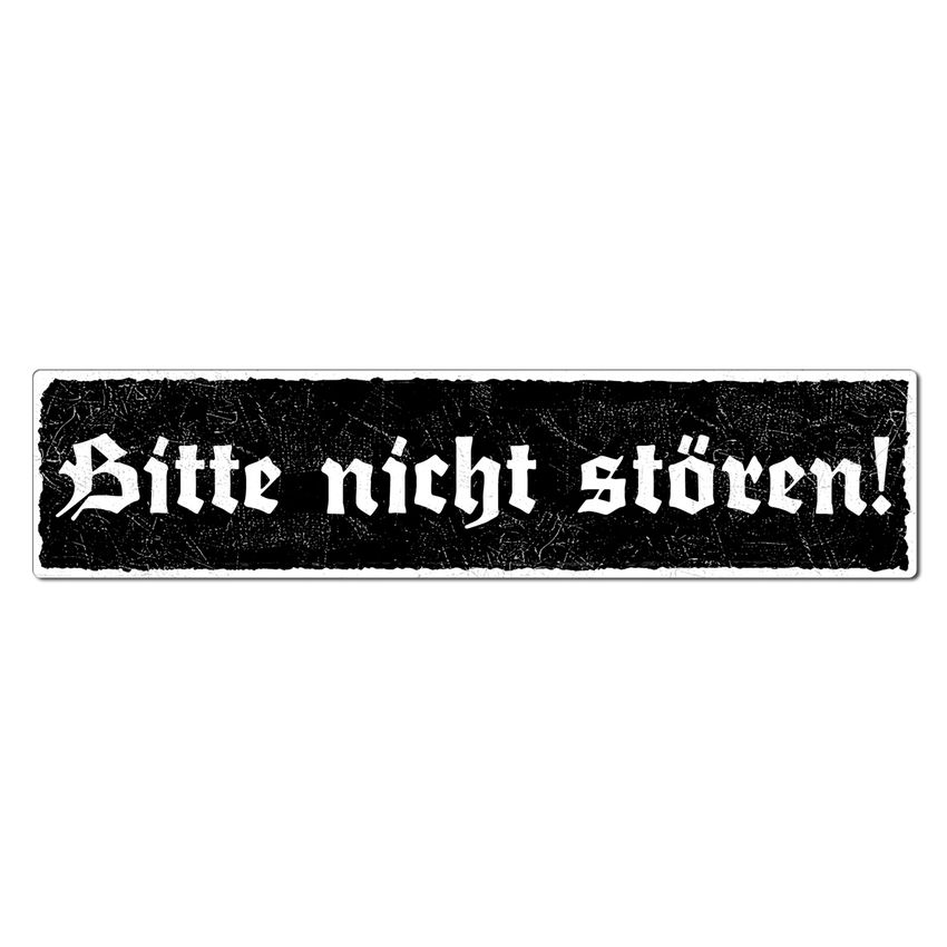 Bitte Nicht Storen Vintage Schild 150 X 35 Mm Schwarz Schilder Online Kaufen