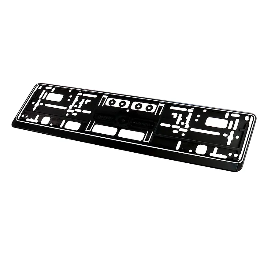 Kennzeichenhalter schwarz mit weißem Rand - Größe 52 cm - pro Stück
