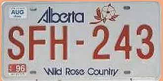 Kanadisches Nummernschild aus Alberta - Größe: 30 x 15 cm