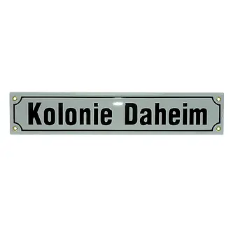 Emaille Straßenschild mit Wunschtext