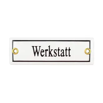 Türschild Werkstatt