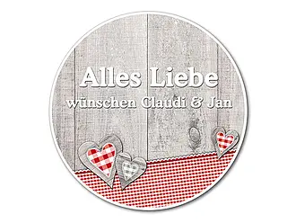 Dekoschild Alles Liebe