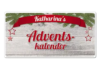 Adventskalender - Beispielschild Hüttentraum