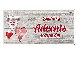 Schild Adventskalender