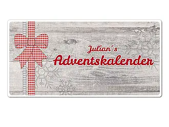 Dekoschild Adventskalender