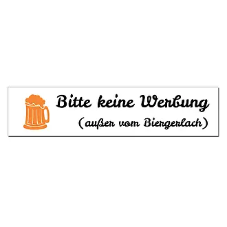 Bitte keine Werbung - Schild weiß