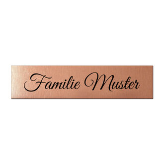 Kleines Namensschild Mit Wunschtext Und Symbol Grosse 150x35 Mm Rose Matt Schwarz Schilder Online Kaufen