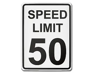 Speed limit 50