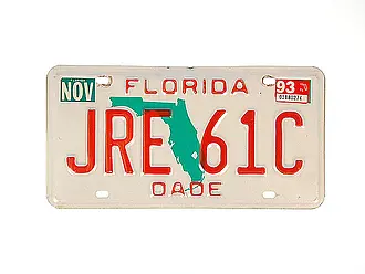 US-Nummernschild aus Florida - Größe: 30 x 15 cm