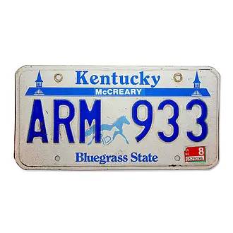 USA Nummernschild Kentucky