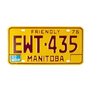 Kanadisches Nummernschild Manitoba