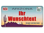 USA Kfz-Kennzeichen - Replikas mit Wunschtext - Schilder online kaufen