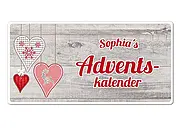 Schild Adventskalender