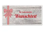 Hüttentraum Schild mit eigenem Text