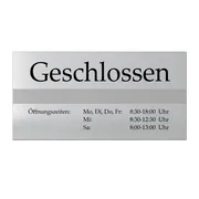 Türschild Geschlossen aus Aluminium