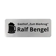 Namensschild mit Magnet