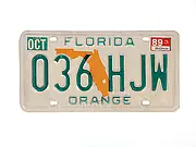 US-Nummernschild aus Florida - Größe: 30 cm x 15 cm