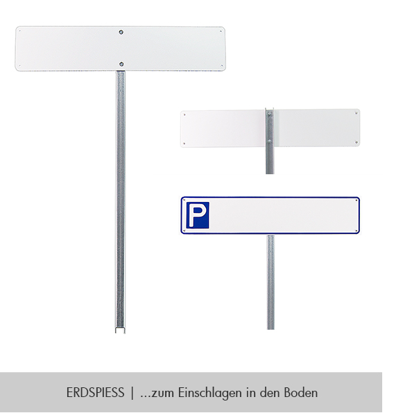 Schild aus Aluminium - Parkplatz für Anwohner - Schilder online kaufen